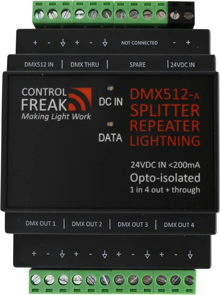 DMX Splitter with four isolated outputs