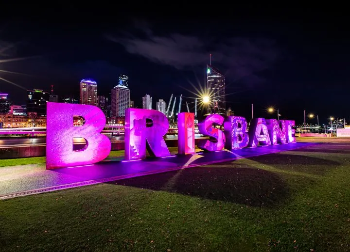 Brisbane sign at South Bank